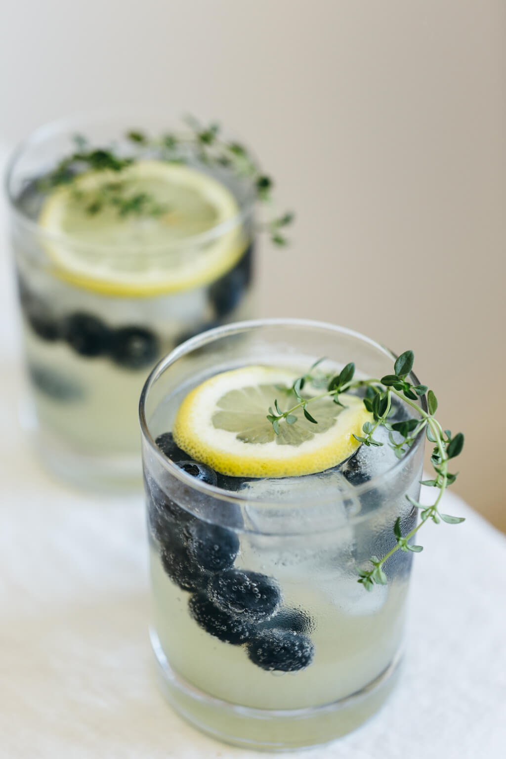 Limoncello Prosecco with Blueberries and Thyme ...